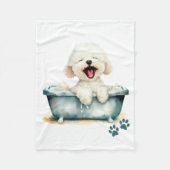 Bichon Frise Dog Fleece Deken (Voorkant)