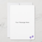 Bichon Frise Dog Gepersonaliseerd Gelukkige Verjaa Kaart (Achterkant)