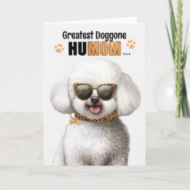 Bichon Frise Dog Greatest HuMOM Moederdag Feestdagen Kaart