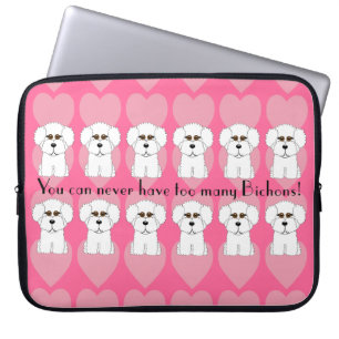 Bichon Frise Dog Humor Laptop Hoeve Sleeve