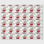 Bichon Frise Dog in kerstcadeau Cadeaupapier (Vlak)