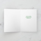 Bichon Frise Dog in Party Hat on Yellow Birthday Kaart (Binnen)