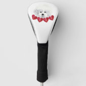 Bichon Frise dog LOVE Golfheadcover (Voorkant)