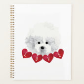 Bichon Frise dog LOVE Planner (Voorkant)