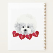 Bichon Frise dog LOVE Planner (Achterkant)