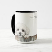 Bichon Frise Dog Mok (Voorkant links)