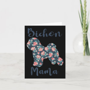 Bichon-frise Dog Mom Shirt Lover Mama Moederdag Kaart