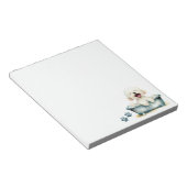 Bichon Frise Dog Notitieblok (Schuin)
