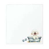Bichon Frise Dog Notitieblok (Voorkant)
