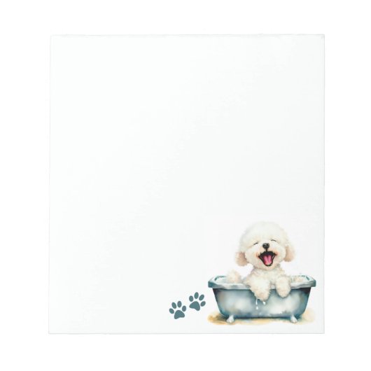 Bichon Frise Dog Notitieblok (Voorkant)