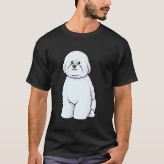 Bichon Frise Dog Obedient Sitting Cute T-shirt