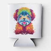 Bichon Frise Dog Pop Art Blikjeskoeler (Voorkant)