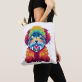 Bichon Frise Dog Pop Art Tote Bag (Dichtbij)