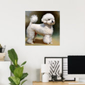 Bichon Frise Dog Poster (Thuiskantoor)