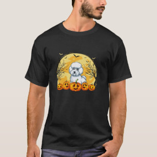 Bichon Frise Dog Pumpkins Halloween Kostuum Mannen T-shirt