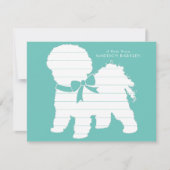 Bichon Frise Dog Puppy Bedankkaart (Voorkant)