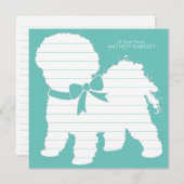 Bichon Frise Dog Puppy Bedankkaart (Voorkant / Achterkant)