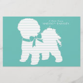 Bichon Frise Dog Puppy Briefpapier (Voorkant)