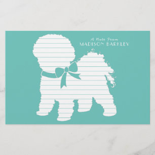 Bichon Frise Dog Puppy Briefpapier
