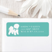 Bichon Frise Dog Puppy Etiket (Insitu)