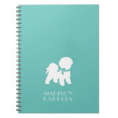 Bichon Frise Dog Puppy Notitieboek (Voorkant)