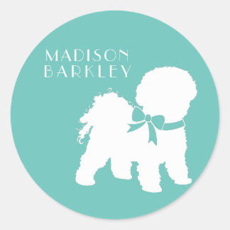 Bichon Frise Dog Puppy Ronde Sticker