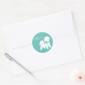 Bichon Frise Dog Puppy Ronde Sticker (Envelop)