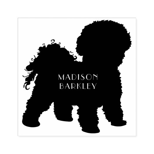 Bichon Frise Dog Puppy Rubberstempel (Afrduk)