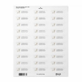 Bichon Frise Dog Return Address Label (Full Sheet)