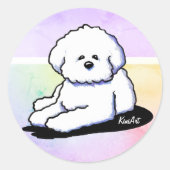 Bichon Frise Dog Stickers (Voorkant)