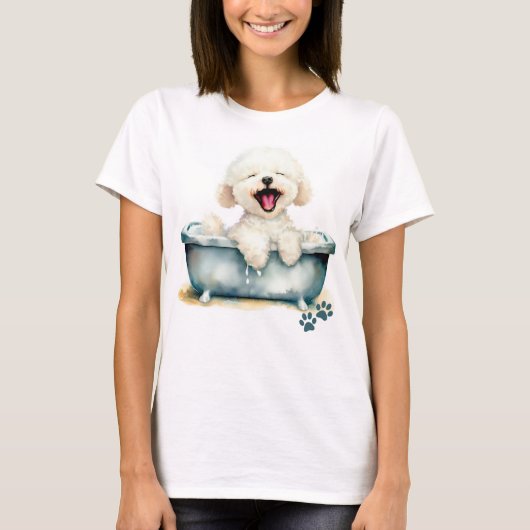 Bichon Frise Dog T-shirt (Voorkant)