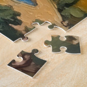 Bichon Frise Dog Valentine's Day Heart Balloon Legpuzzel (Zijkant)