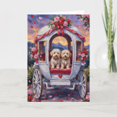 Bichon Frise Dog Valentine's Day Kaart (Voorkant)