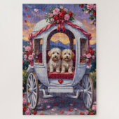 Bichon Frise Dog Valentine's Day Legpuzzel (Verticaal)