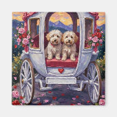 Bichon Frise Dog Valentine's Day Magneet (Voorkant)