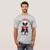 Bichon Frise Dog Vampire Dog Funny Halloween T-shirt (Voorkant volledig)
