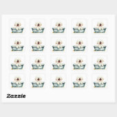 Bichon Frise Dog Vierkante Sticker (Vel)