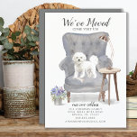 Bichon Frise Dog We hebben de aankondiging verplaa<br><div class="desc">Laat je nieuwe adres aan je vrienden en familie bekend met onze schattige Bichon Frise-mededeling. Eenvoudig aan te passen met je nieuwe adres, telefoonnummer en e-mailadres. Draai onze stijlvolle aankondiging om het uitzicht een coördinerende achterzijde te geven voor een speciale aanraking. Bezoek onze winkel om ons grote assortiment hondenrassen te...</div>