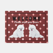  Bichon Frise Doormat Deurmat (Voorkant)