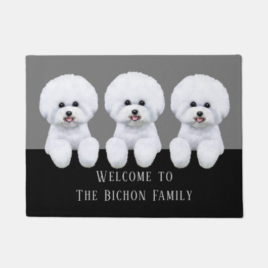  Bichon Frise Doormat Deurmat (Voorkant)