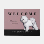  Bichon Frise Doormat Deurmat (Voorkant)