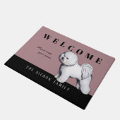 Bichon Frise Doormat Deurmat (Schuin)