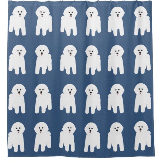 Bichon Frise Douchegordijn (Voorkant)