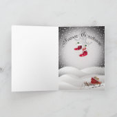 Bichon Frise Een vrolijk kerst Wenskaart Feestdagen Kaart (Binnen)