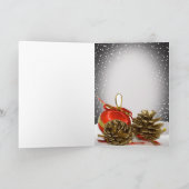 Bichon Frise Een vrolijk kerst Wenskaart Feestdagen Kaart (Binnen)