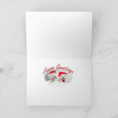 Bichon Frise een Vrolijk Wenskaart van Kerstmis Feestdagen Kaart (Binnen)