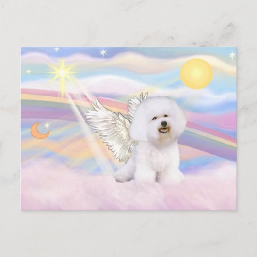 Bichon Frise engel Briefkaart (Voorkant)