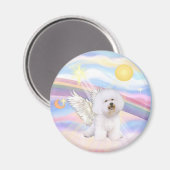 Bichon Frise engel Magneet (Voorkant / Achterkant)