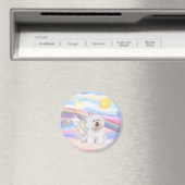 Bichon Frise engel Magneet (Insitu (Vaatwasser))