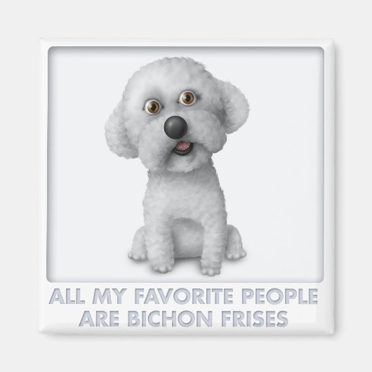 Bichon Frise Favorite Magneet (Voorkant)